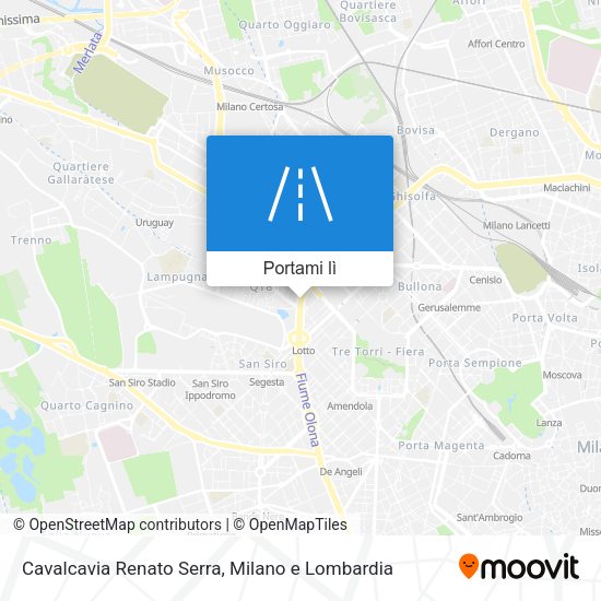 Mappa Cavalcavia Renato Serra