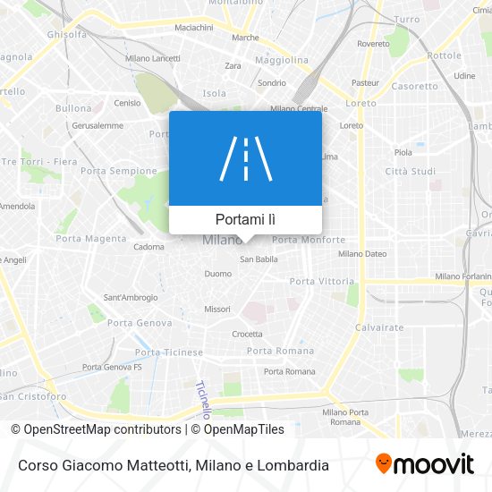 Mappa Corso Giacomo Matteotti
