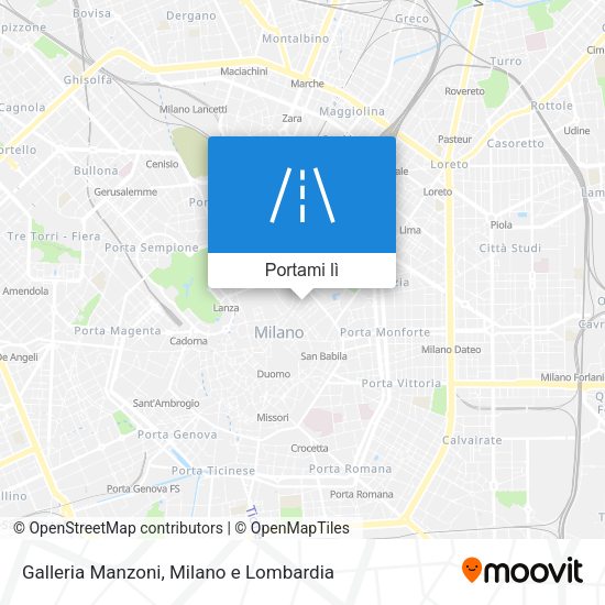 Mappa Galleria Manzoni