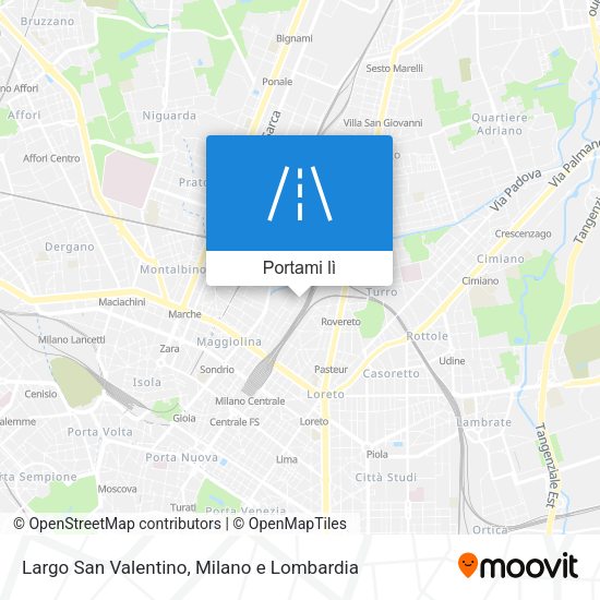 Mappa Largo San Valentino