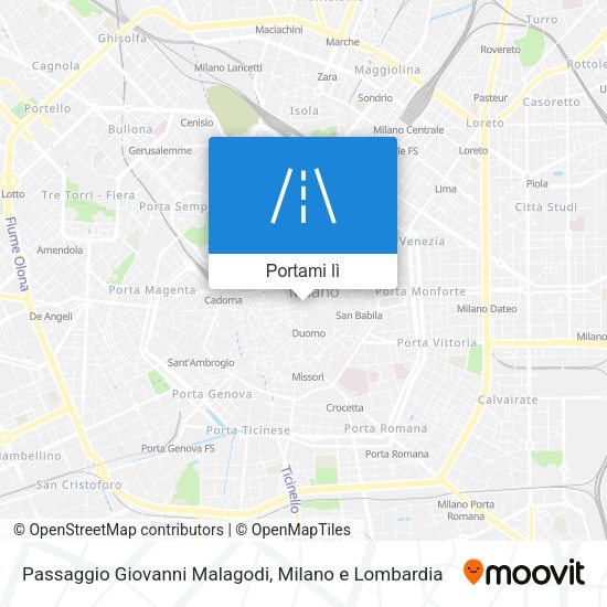Mappa Passaggio Giovanni Malagodi