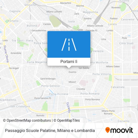 Mappa Passaggio Scuole Palatine