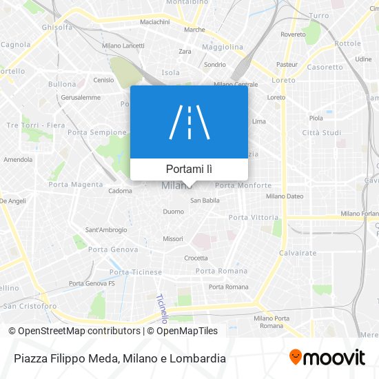 Mappa Piazza Filippo Meda