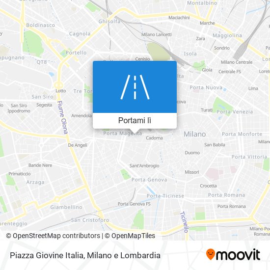 Mappa Piazza Giovine Italia