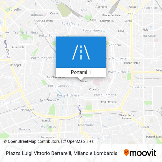 Mappa Piazza Luigi Vittorio Bertarelli