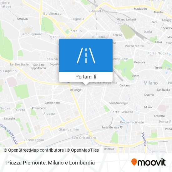 Mappa Piazza Piemonte