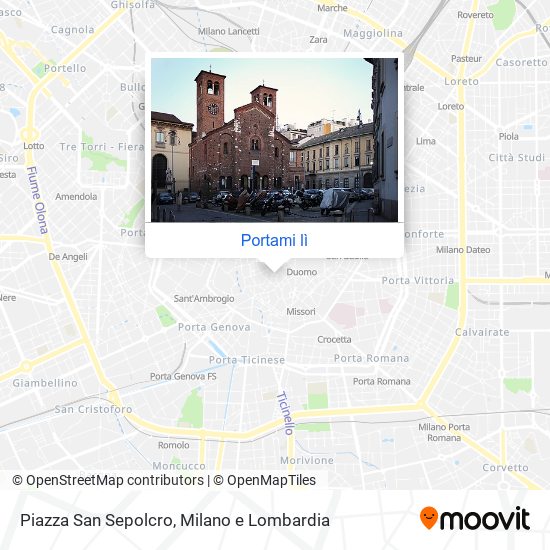 Mappa Piazza San Sepolcro