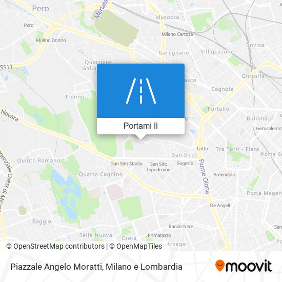 Mappa Piazzale Angelo Moratti