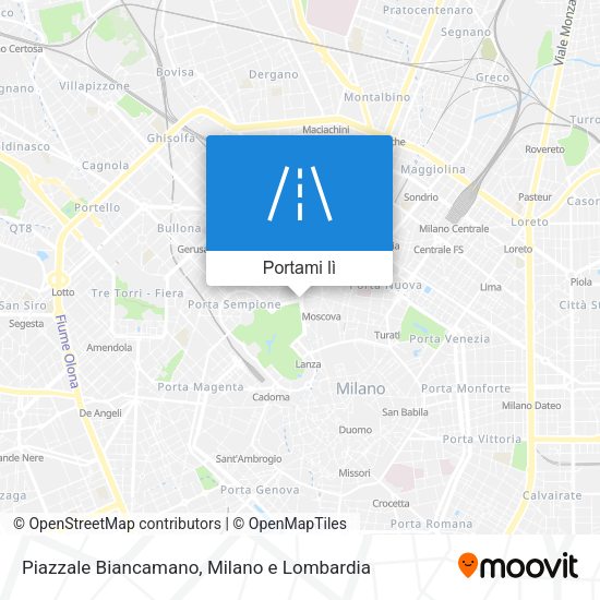 Mappa Piazzale Biancamano