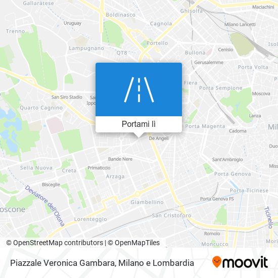 Mappa Piazzale Veronica Gambara