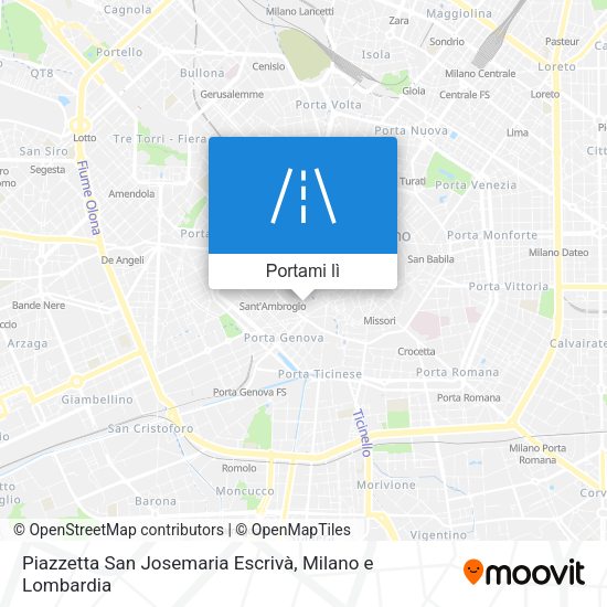 Mappa Piazzetta San Josemaria Escrivà