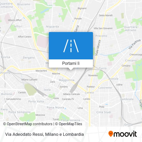 Mappa Via Adeodato Ressi