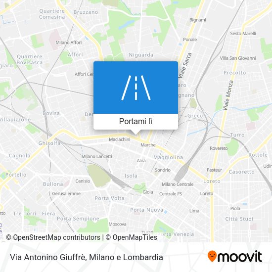 Mappa Via Antonino Giuffrè
