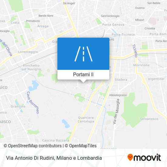Mappa Via Antonio Di Rudinì