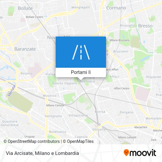 Mappa Via Arcisate