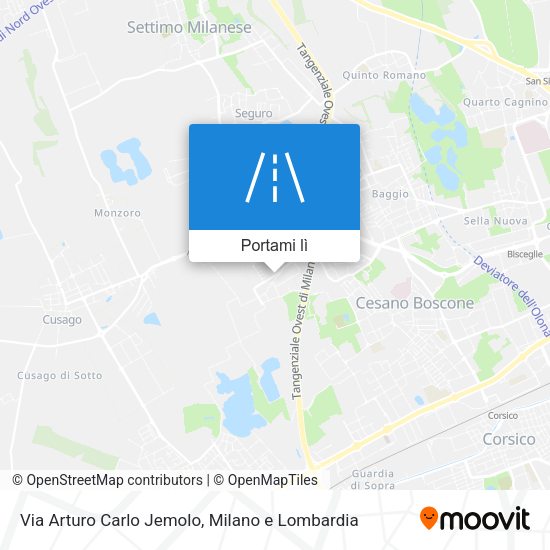 Mappa Via Arturo Carlo Jemolo