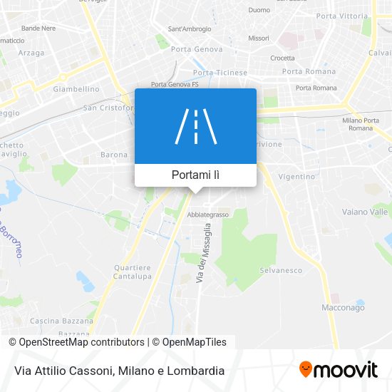 Mappa Via Attilio Cassoni