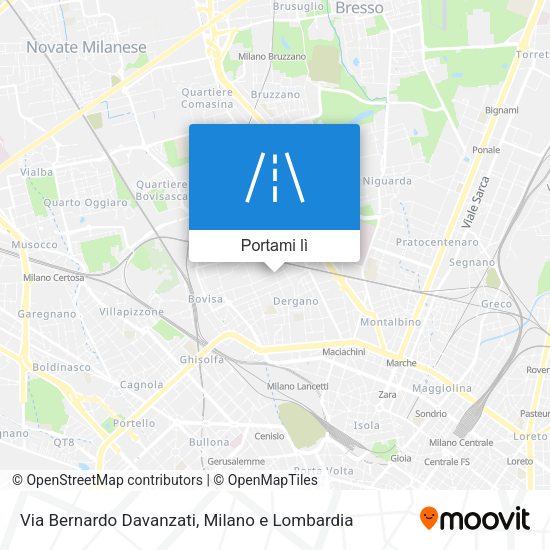 Mappa Via Bernardo Davanzati