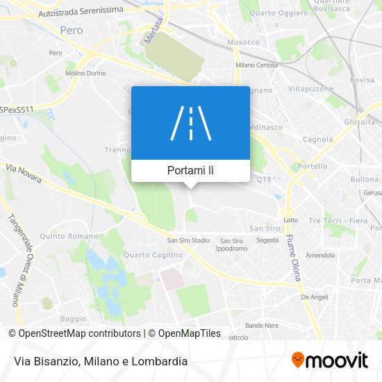 Mappa Via Bisanzio