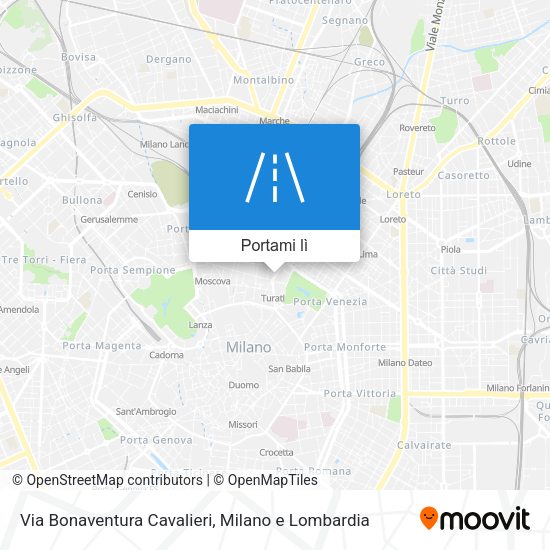 Mappa Via Bonaventura Cavalieri
