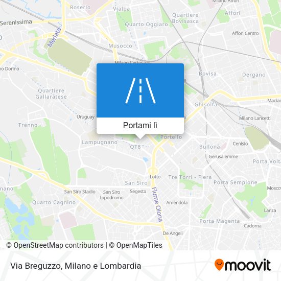 Mappa Via Breguzzo