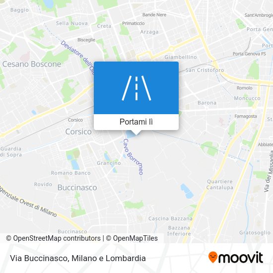 Mappa Via Buccinasco