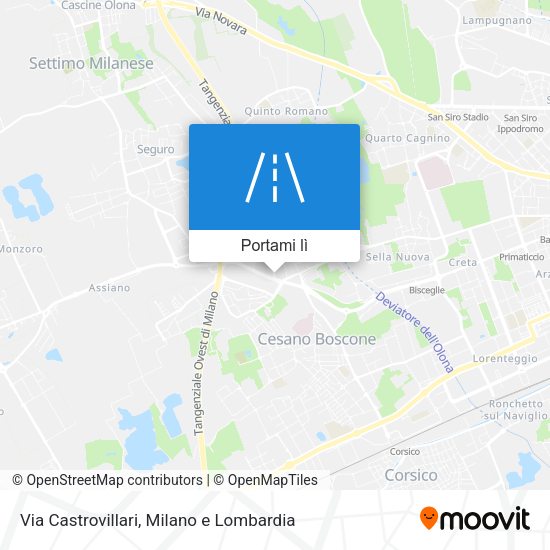 Mappa Via Castrovillari
