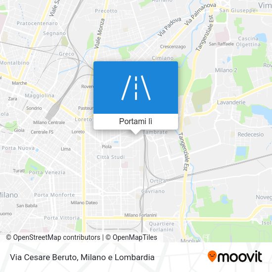 Mappa Via Cesare Beruto