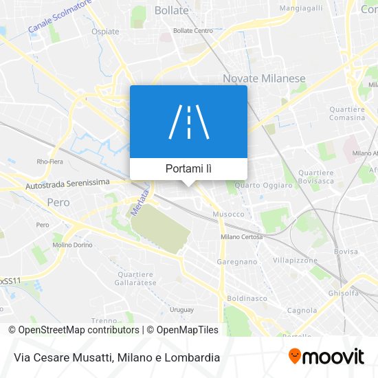 Mappa Via Cesare Musatti
