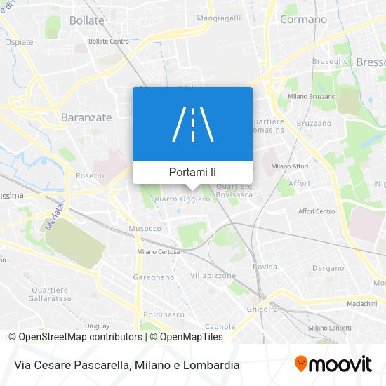 Mappa Via Cesare Pascarella