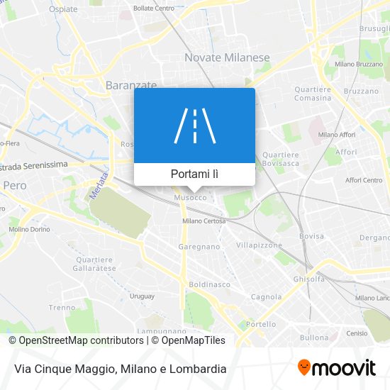 Mappa Via Cinque Maggio