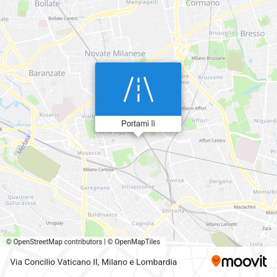 Mappa Via Concilio Vaticano II