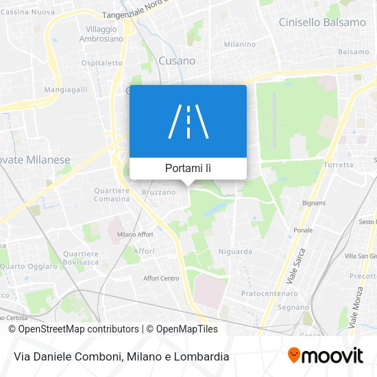 Mappa Via Daniele Comboni