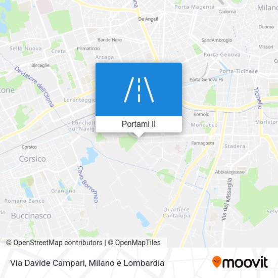 Mappa Via Davide Campari