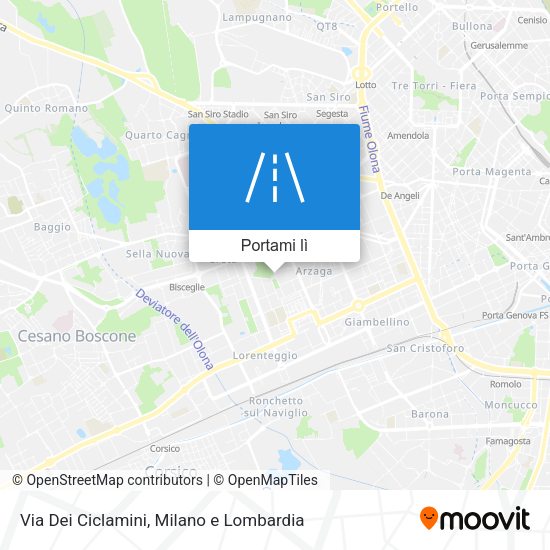 Mappa Via Dei Ciclamini