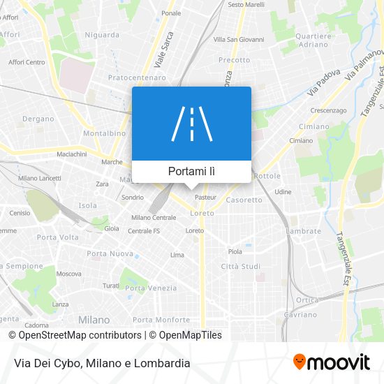 Mappa Via Dei Cybo