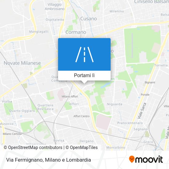Mappa Via Fermignano