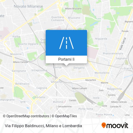 Mappa Via Filippo Baldinucci