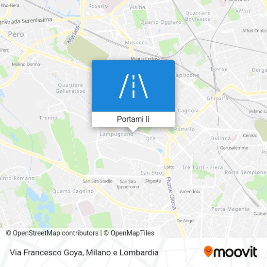 Mappa Via Francesco Goya