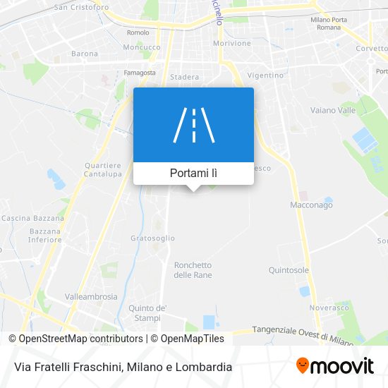 Mappa Via Fratelli Fraschini