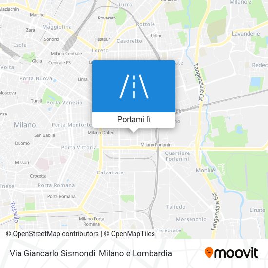 Mappa Via Giancarlo Sismondi