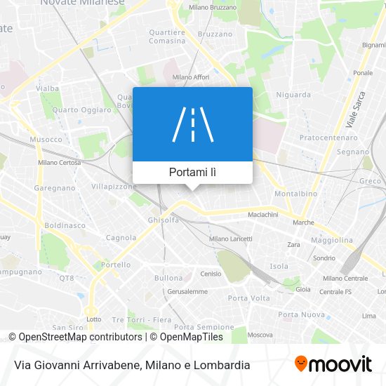 Mappa Via Giovanni Arrivabene