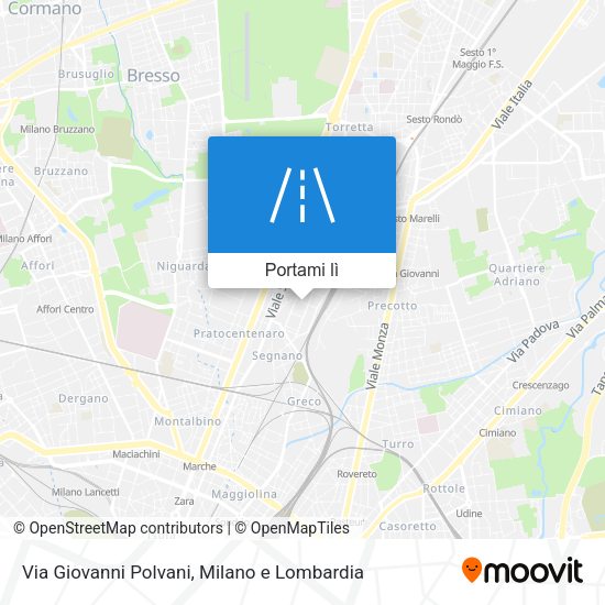 Mappa Via Giovanni Polvani