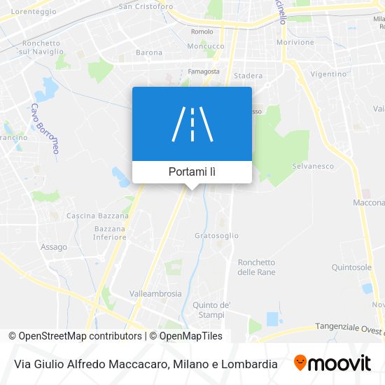 Mappa Via Giulio Alfredo Maccacaro