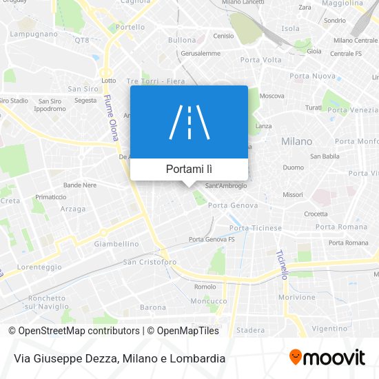 Mappa Via Giuseppe Dezza