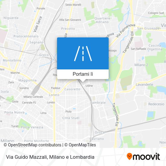 Mappa Via Guido Mazzali