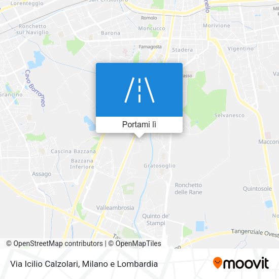 Mappa Via Icilio Calzolari