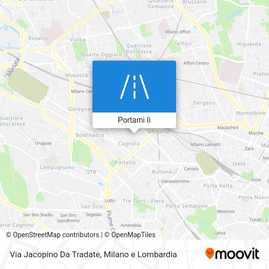 Mappa Via Jacopino Da Tradate