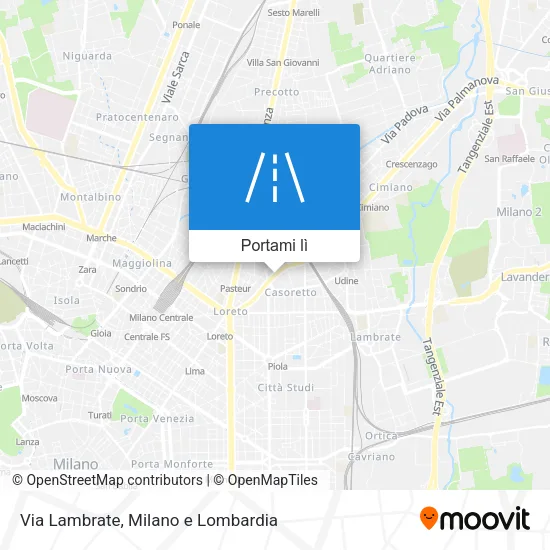 Mappa Via Lambrate