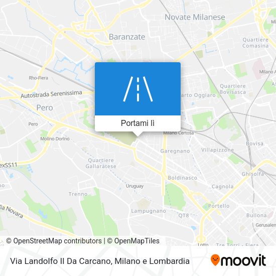Mappa Via Landolfo II Da Carcano